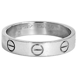 Cartier Love Ring White Gold Small Size White