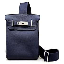 Hermès Birkin HAC Ador Blue Nuit Togo Silver Azul