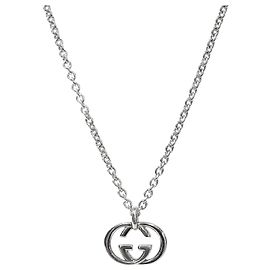 Gucci Interlocking Silberhalskette Silber