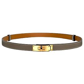 Hermès Cinto Kelly Rose Gold não utilizado Rosa