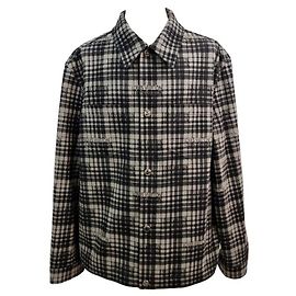 Louis Vuitton Check Denim Overshirt Black