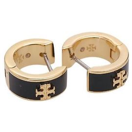 Tory Burch Orecchini Kira Huggie Nero