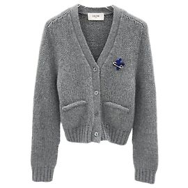 Céline Cardigan de cashmere e seda Marrom