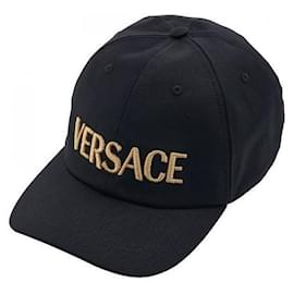 Versace Baseballkappe mit besticktem Logo Schwarz