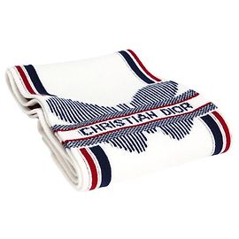Dior Cachecol de lã e cashmere branco Multicor