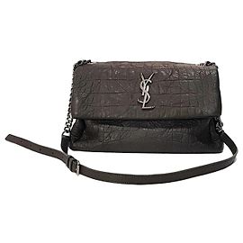 Saint Laurent Sac à l'épaule Monogram West Hollywood Medium Marron