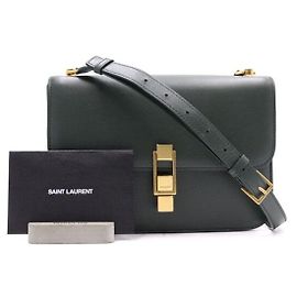 Saint Laurent Bolsa Satchel, Bolsa de Ombro e Bolsa Crossbody Verde