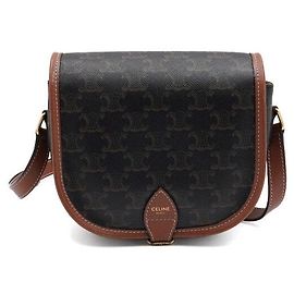 Céline Borsa a tracolla e a spalla Triomphe Polko Medium Multicolore