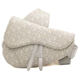 Dior Borsa a tracolla unisex Beige Saddle Bag Marrone