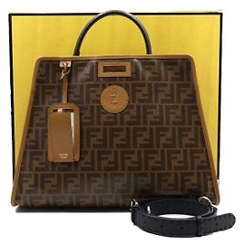 Fendi Bolsa Tote e Bolsa de Ombro Iconic Medium Peekaboo e Defender Medium Multicor