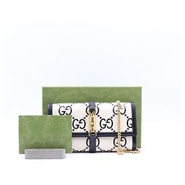 Gucci Bolsa de ombro e carteira WOC Jackie GG Change Wallet Branco
