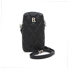 Balenciaga Mini bolsa tiracolo retangular acolchoada com logo Preto