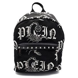 Philipp Plein Canvas Printed Men's Backpack with Logo Patch Multiple colors