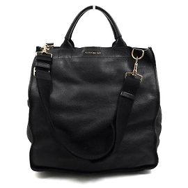 Givenchy Piccola borsa tote e borsa a tracolla unisex in pelle di vacchetta nera Nero