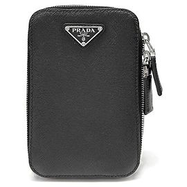 Prada Saffiano Triangle Logo Gürteltasche Black Schwarz