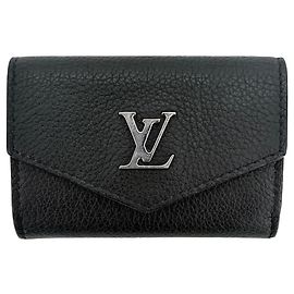 Louis Vuitton Lockmini Wallet Compact Wallet Black