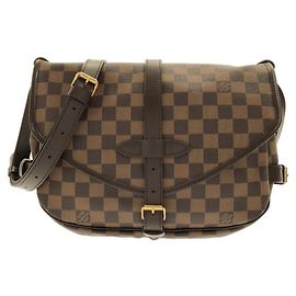 Bolsa de Ombro Louis Vuitton Damier Saumur Damier ebene