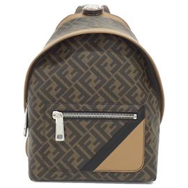 Fendi Chiode Small Backpack Sand