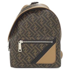 Fendi Chiode Small Backpack Brown Sand