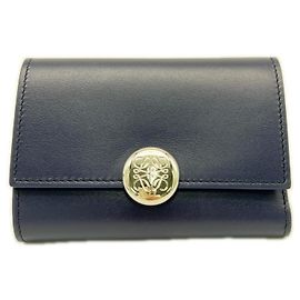 Cartera tríptico Loewe en azul marino Azul marino