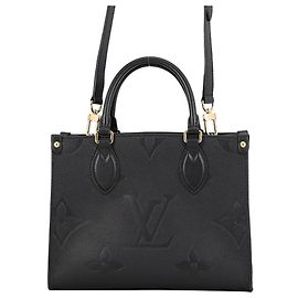 Louis Vuitton Monogram Empreinte OnTheGo PM Handbag Black
