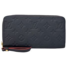 Cartera larga Louis Vuitton Monogram Empreinte Roja Azul marino Monograma