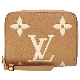 Cartera Larga Louis Vuitton Bicolor Monogram Empreinte Multicolor Beige Monograma