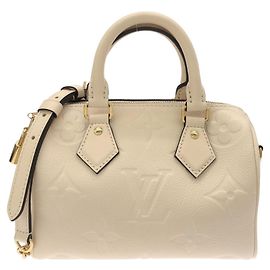 Sac Boston Louis Vuitton Monogram Empreinte Speedy Bandoulière Beige