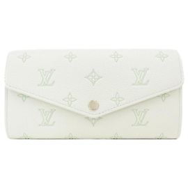 Cartera Sarah en Monogram Empreinte Bicolor Louis Vuitton Blanco Verde