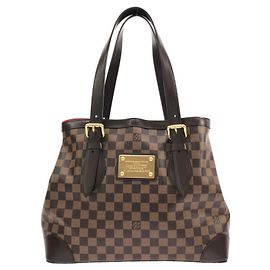 Sac à main Louis Vuitton Damier Hampstead MM Marron