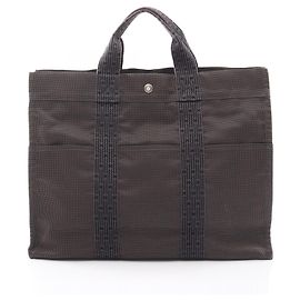 Hermès Borsa Tote Hermes Herline MM Marrone