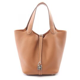 Hermès Borsa Hermes Picotin Lock MM Marrone