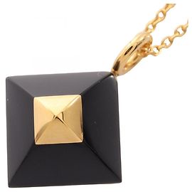 Hermès Collana Hermes Medor Cupid Nero D'oro