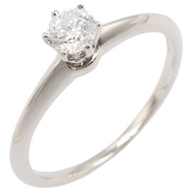 Tiffany & Co. Diamond Band Ring Silvery Other