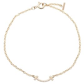 Pulseira Tiffany & Co. T Smile Mini com diamante Dourado Outro