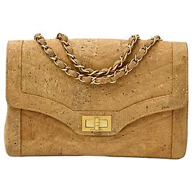 Bolsa Chanel 2.55 Chevron Dourado