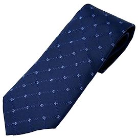 Corbata de seda Chanel azul marino Azul marino