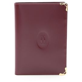 Cartier Must Line Travel Pass Case Dark red