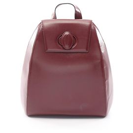 Cartier Must Line Bordeaux Leather Backpack Dark red