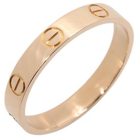 Cartier Mini Love Ring in 18K Pink Gold Golden