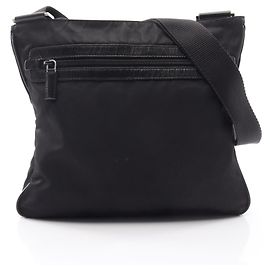 Borsa a tracolla con logo Triangle Prada Nero