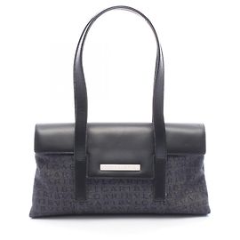 Bulgari Bvlgari Logo Mania Handbag Black Navy blue