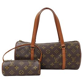 Louis Vuitton Monogram Papillon 30 Handtasche Braun Andere Monogramm