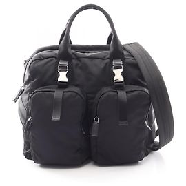 Bolsa Boston preta Prada Preto