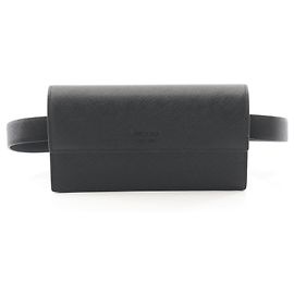 Pochete de couro Saffiano preto Prada Preto