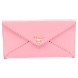 Prada Envelope Bi-fold Long Wallet Pink