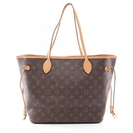 Bolsa Tote Louis Vuitton Neverfull MM Monogram Marrom
