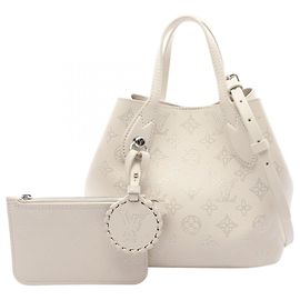 2-Way Handtasche Louis Vuitton Blossom PM Mahina Silber Weiß