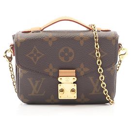 Sac à main 2-way Louis Vuitton Micro Metis Monogram Marron