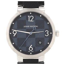 Reloj Louis Vuitton Tambour Slim Damier QA026 Quartz Otro